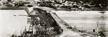 Second Fremantle Bridge under construction.