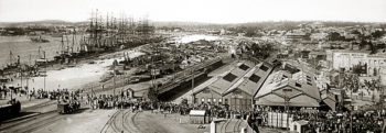 Fremantle Harbour Soldiers leaving for the Boer War 1900