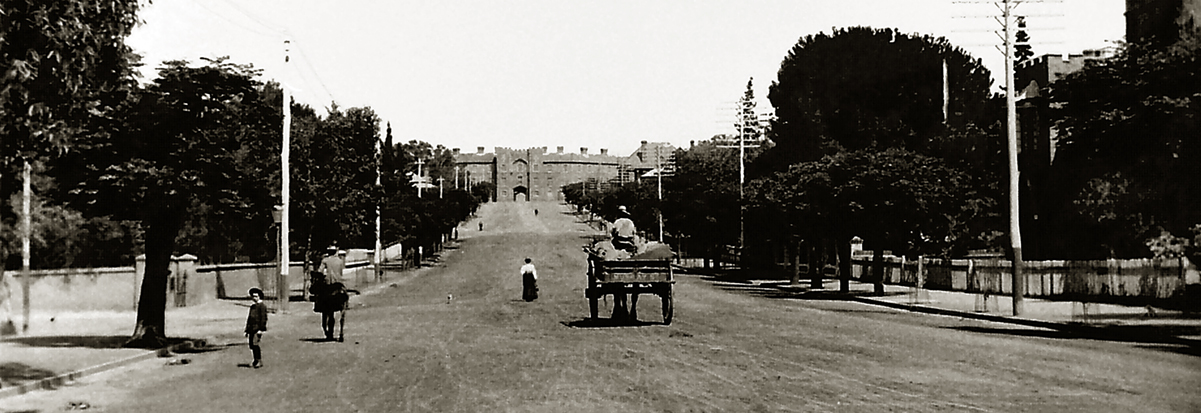 St Georges Terrace Old Barracks Perth c1880
