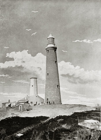 Rottnest Od & New Lighthouse c1890