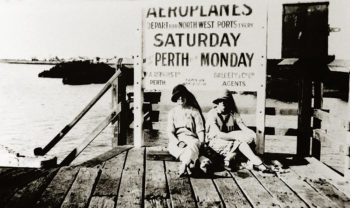 Waiting for a Plane Ride Perth c1930