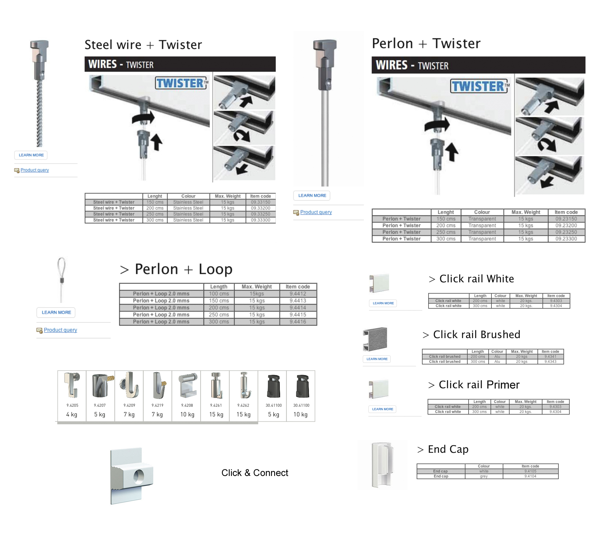 ARTITEQ Hanging Systems Components