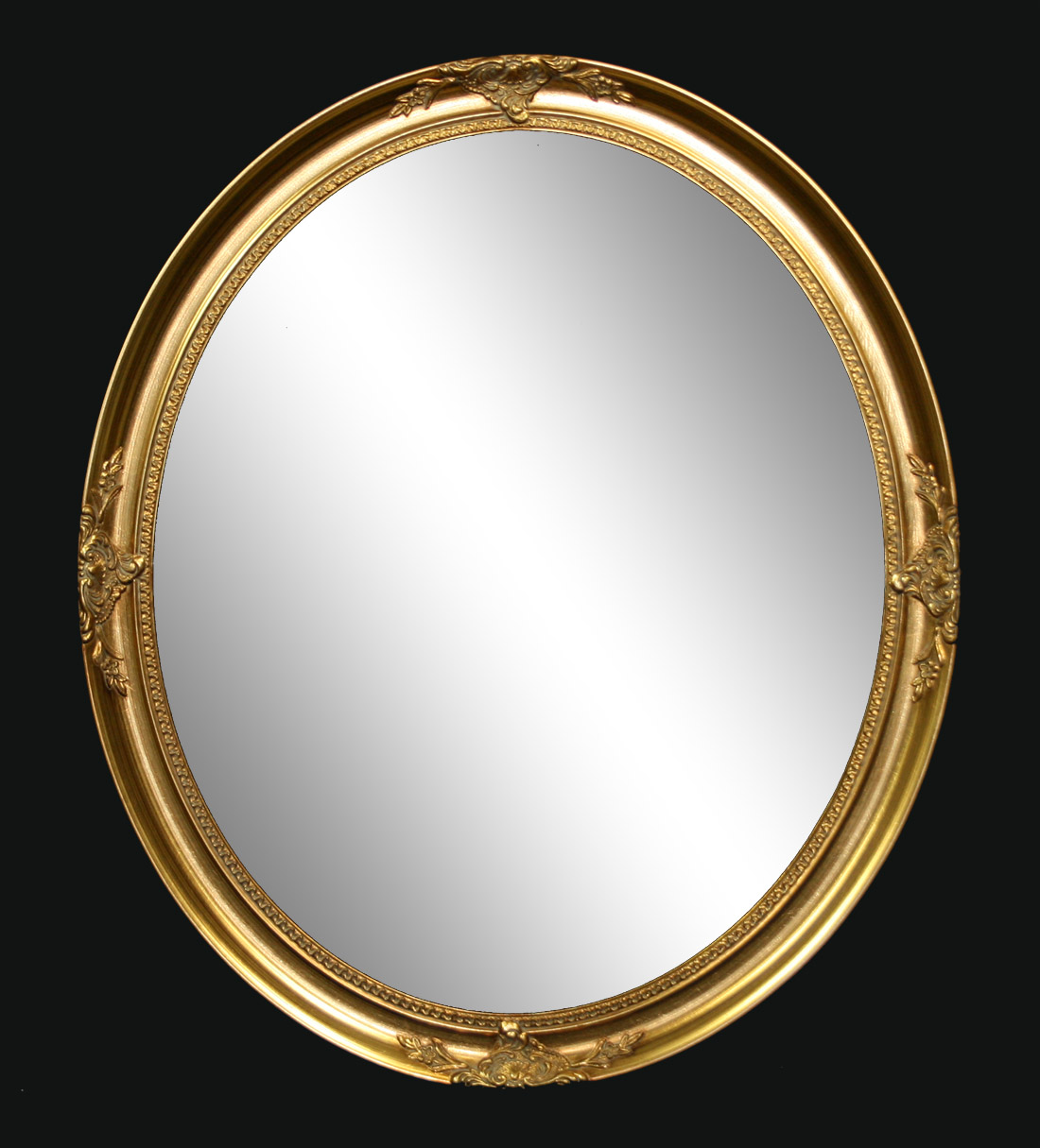 289 Gold Oval Mirror